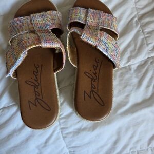 Zodiac Women's Multicolor Woven Sandals